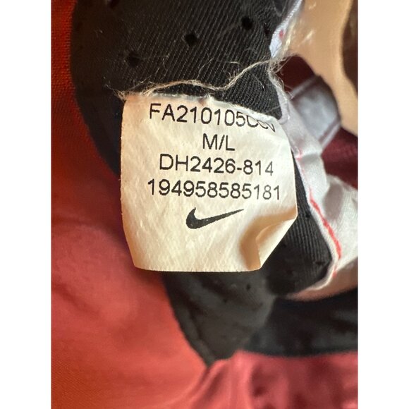 Nike M/L Reversible Bucket Hat Red/Orange Reflective Trim & Adjustable Cord - Picture 5 of 5